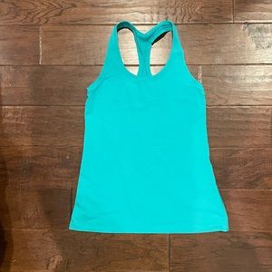 Lululemon Cool Racerback Tank, size 10, aqua